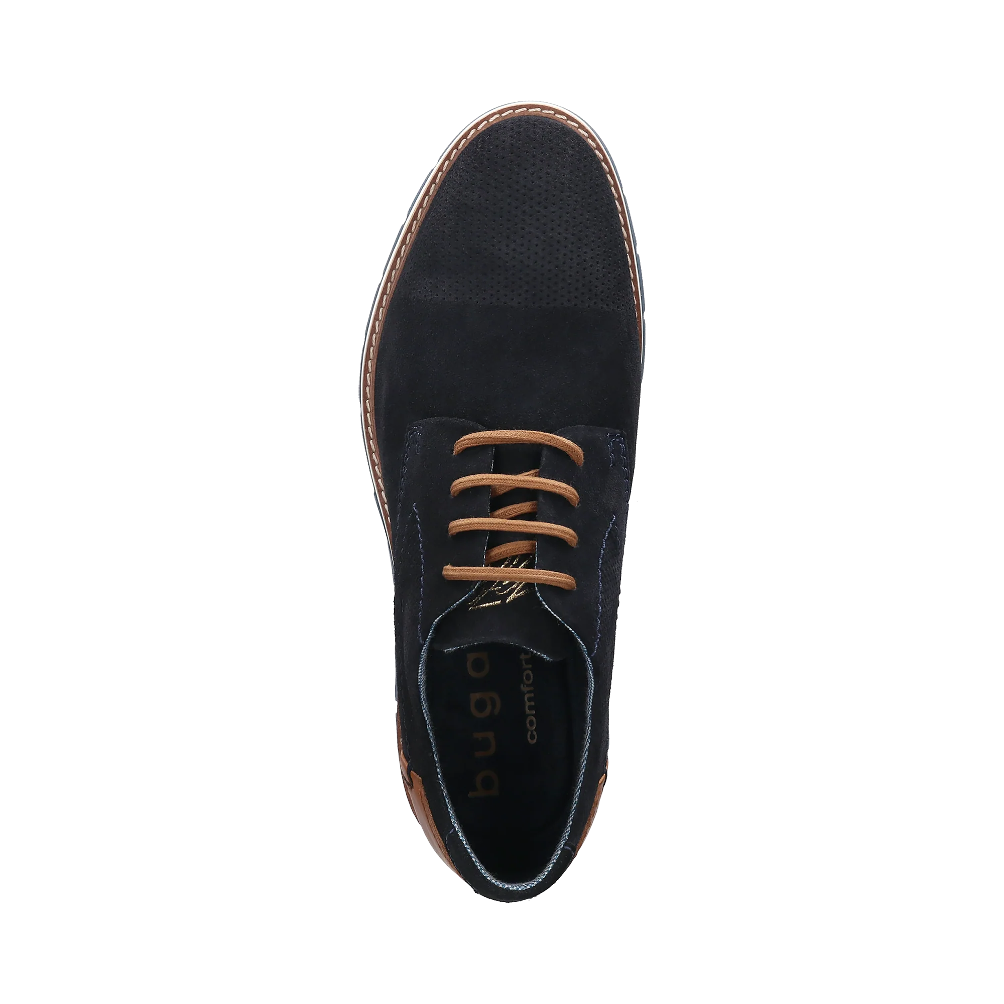 Leder Schnürer dunkelblau - Image 6