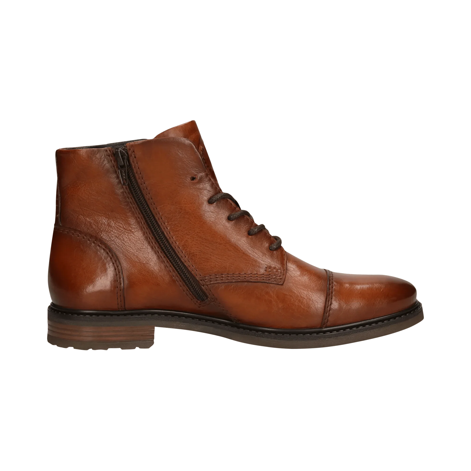 Leder Schnürstiefel cognac - Image 4