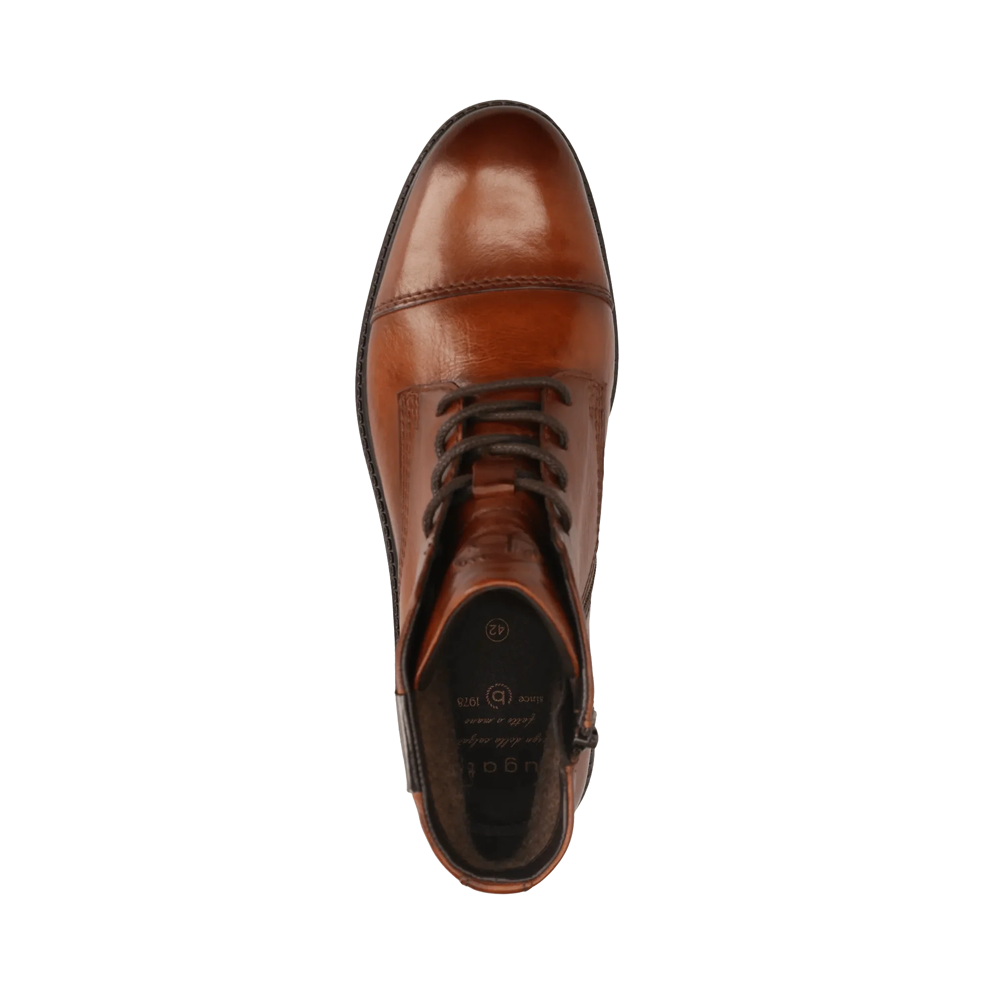 Leder Schnürstiefel cognac - Image 5