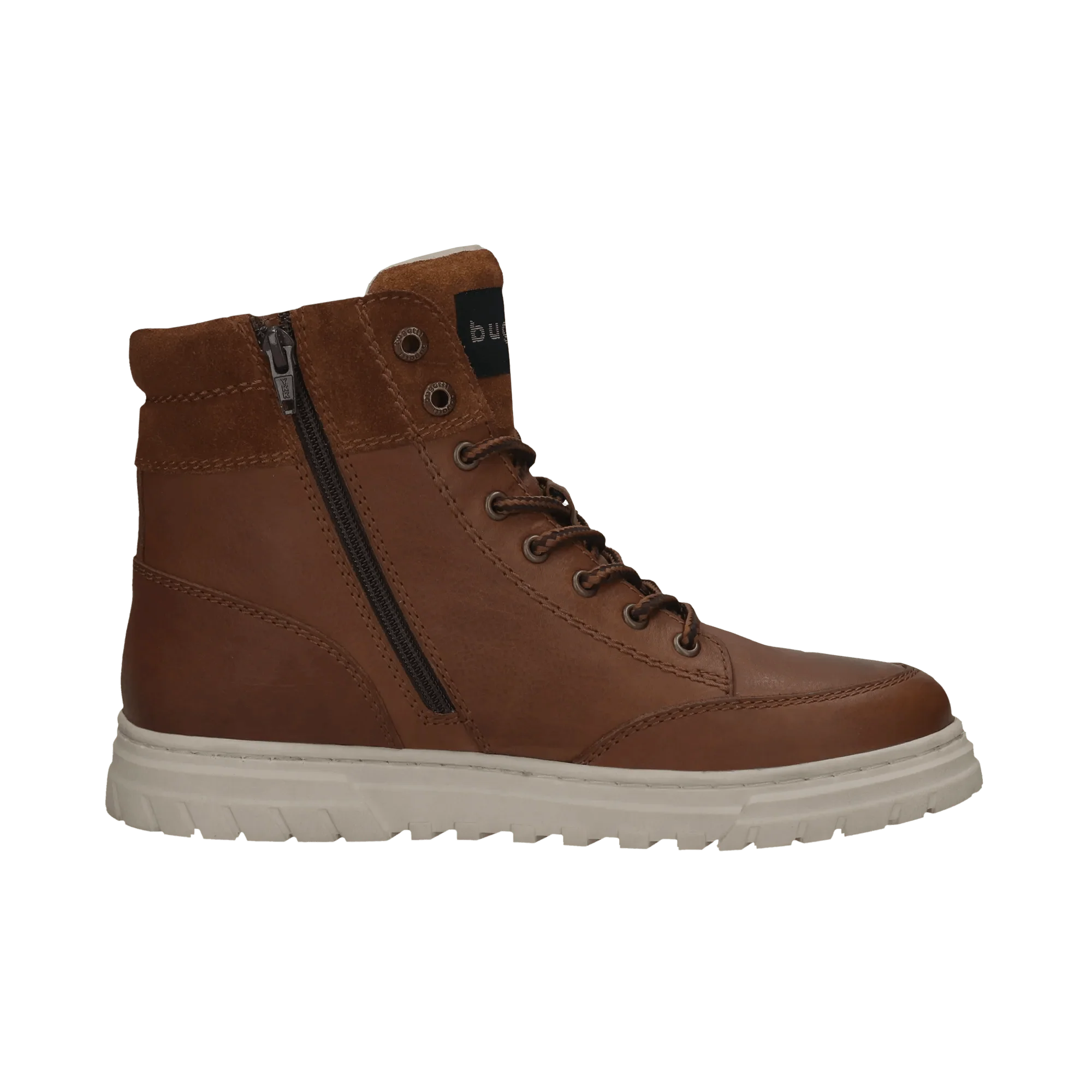 Leder Schnürstiefel cognac - Image 4