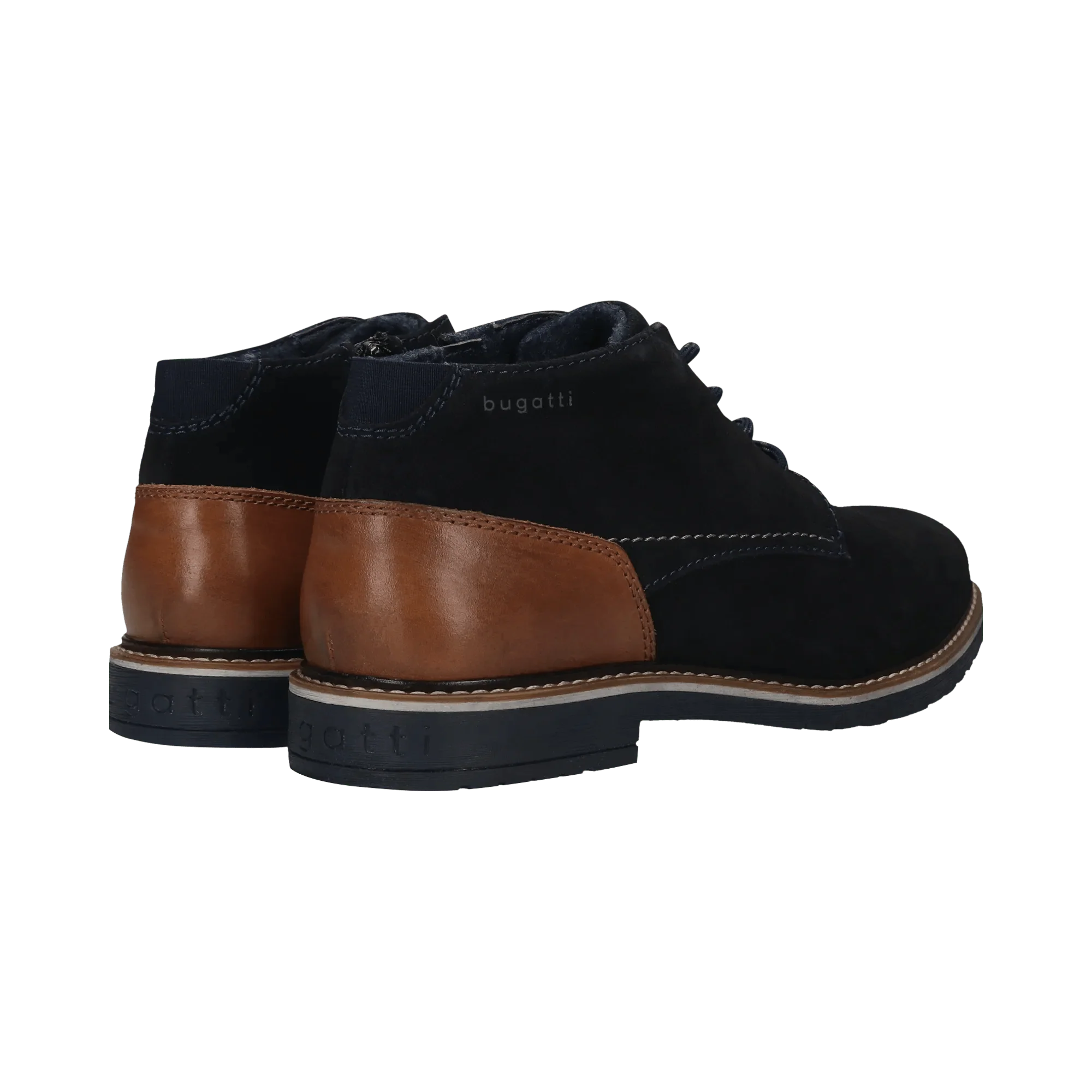 Leder Schnürstiefel dunkelblau - Image 4