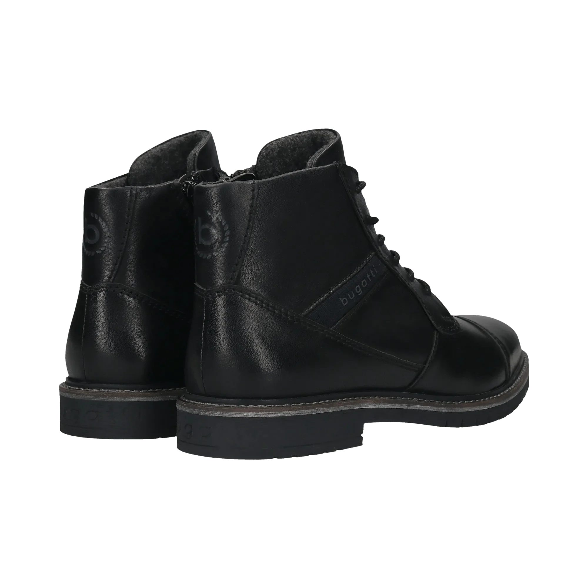 Leder Schnürstiefel schwarz - Image 3