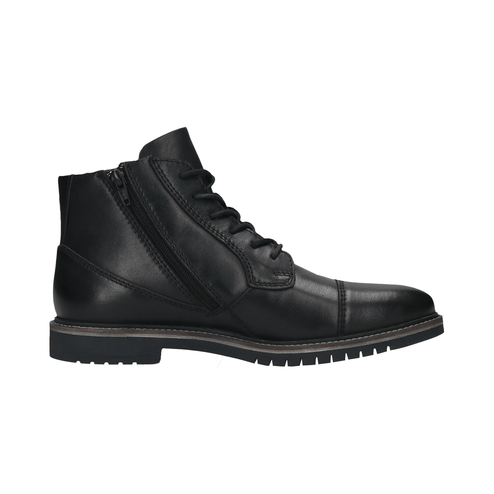 Leder Schnürstiefel schwarz - Image 4