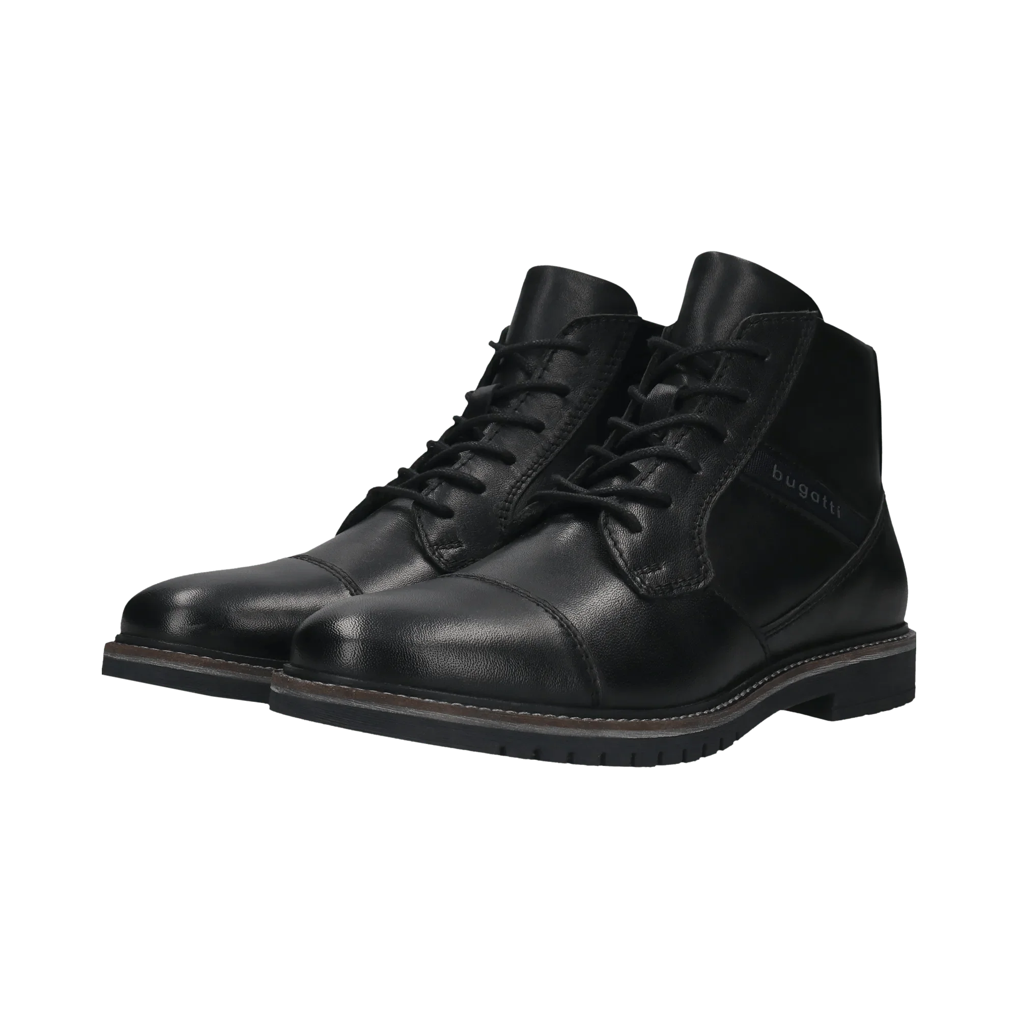 Leder Schnürstiefel schwarz - Image 5
