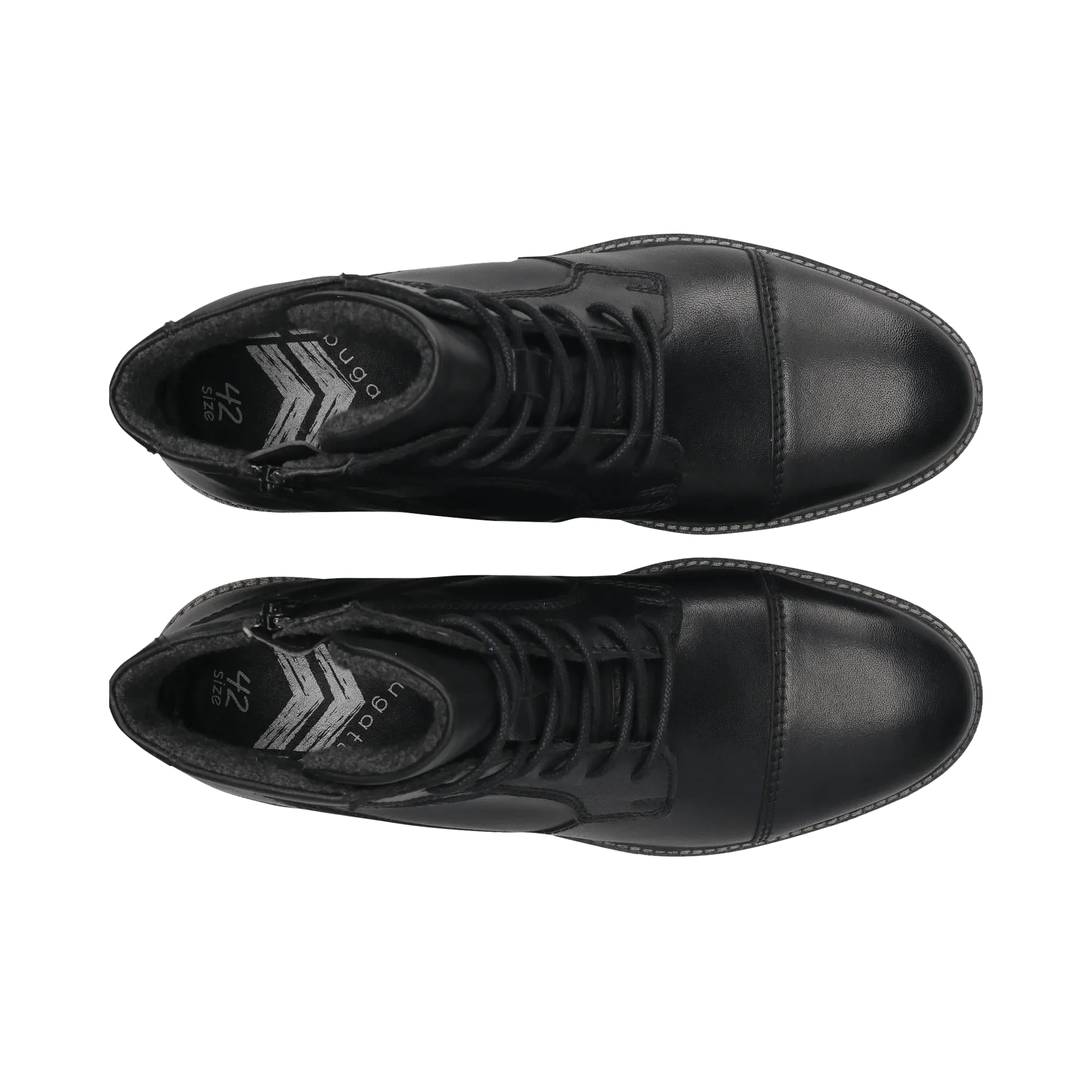 Leder Schnürstiefel schwarz - Image 6